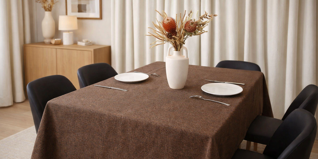 How the Right Tablecloth Instantly Refines Your Dining Room Style