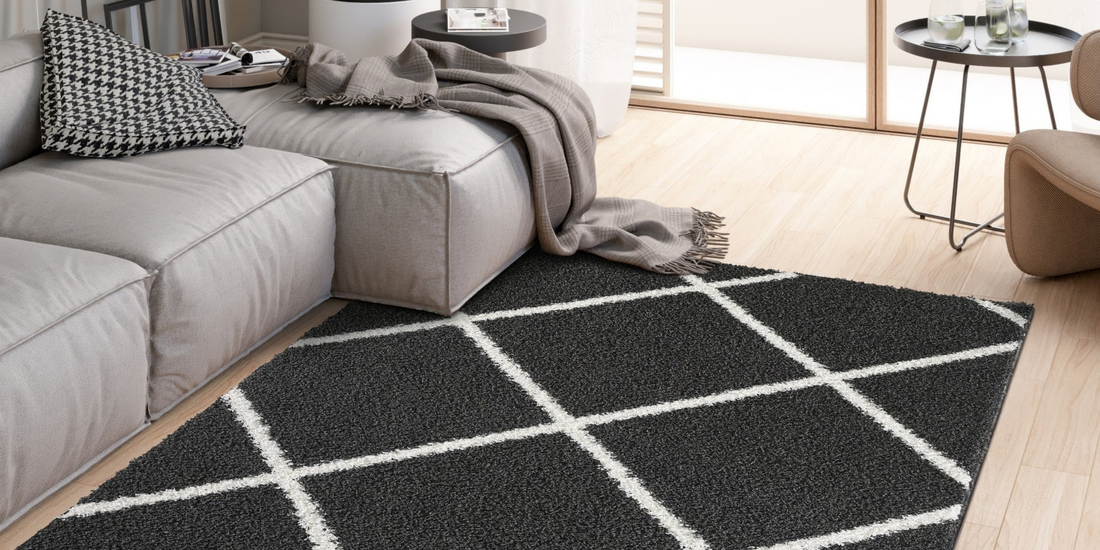 Affordable Geometric Shaggy Rugs UK: Stylish Designs From £15.99