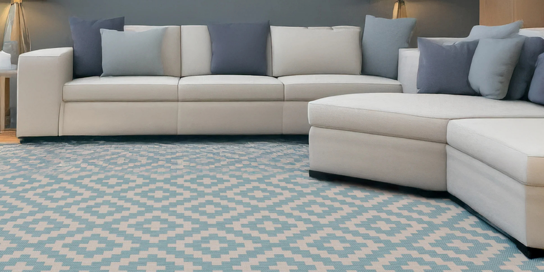 Square Indoor Rugs That Balance Furniture and Floor Proportions