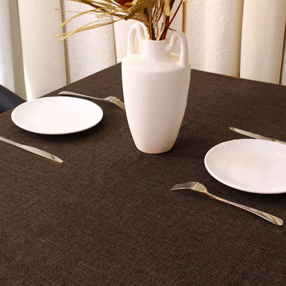 Homeart Velora Dark Brown Tablecloths – Stylish, Durable & Easy-Care