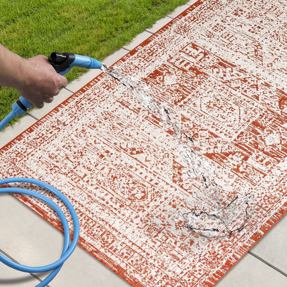 Outdoor Rugs Vintage Medallion - Terra / Cream