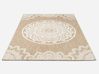 Outdoor Rugs Mandala Natural / Cream