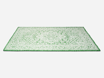Outdoor Rugs Vintage Medallion Green / Cream