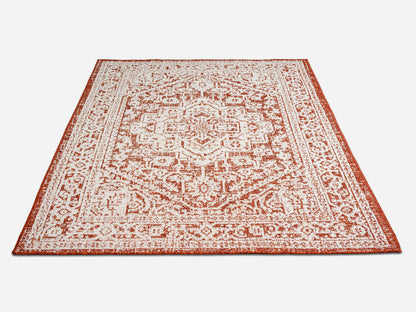 Outdoor Rugs Vintage Medallion Terra / Cream