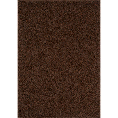 Shaggy Rug Plain Brown Cacao