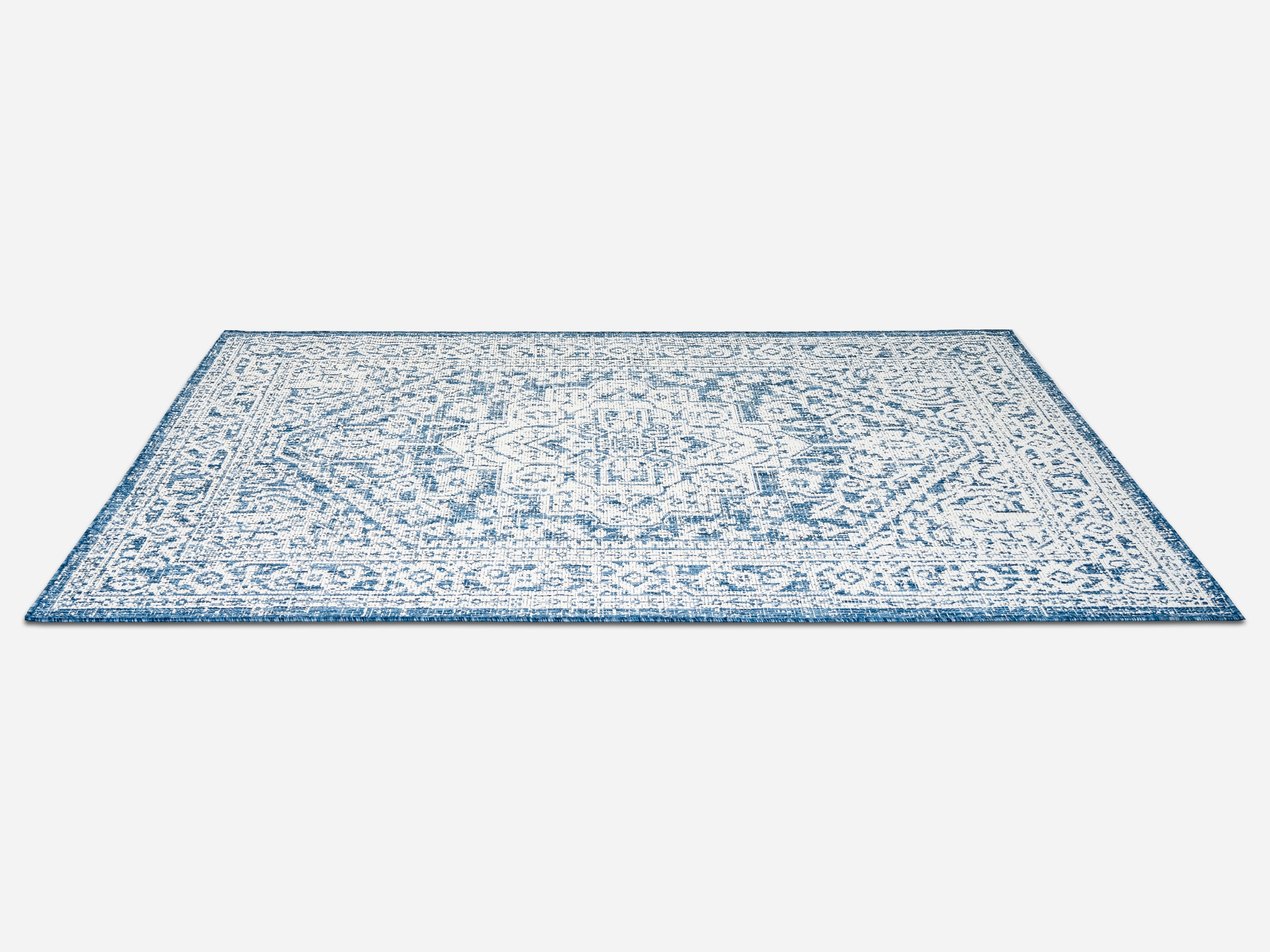 Outdoor Rugs Mandala - Blue / Cream