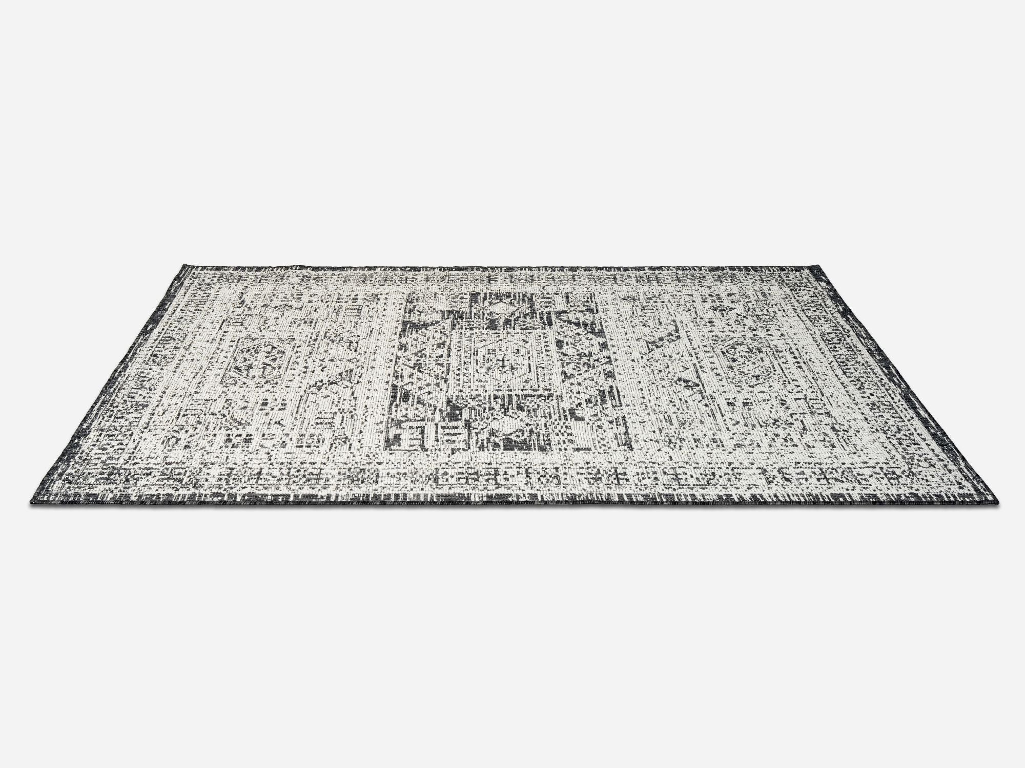 Outdoor Rugs Vintage Medallion - Black / Cream