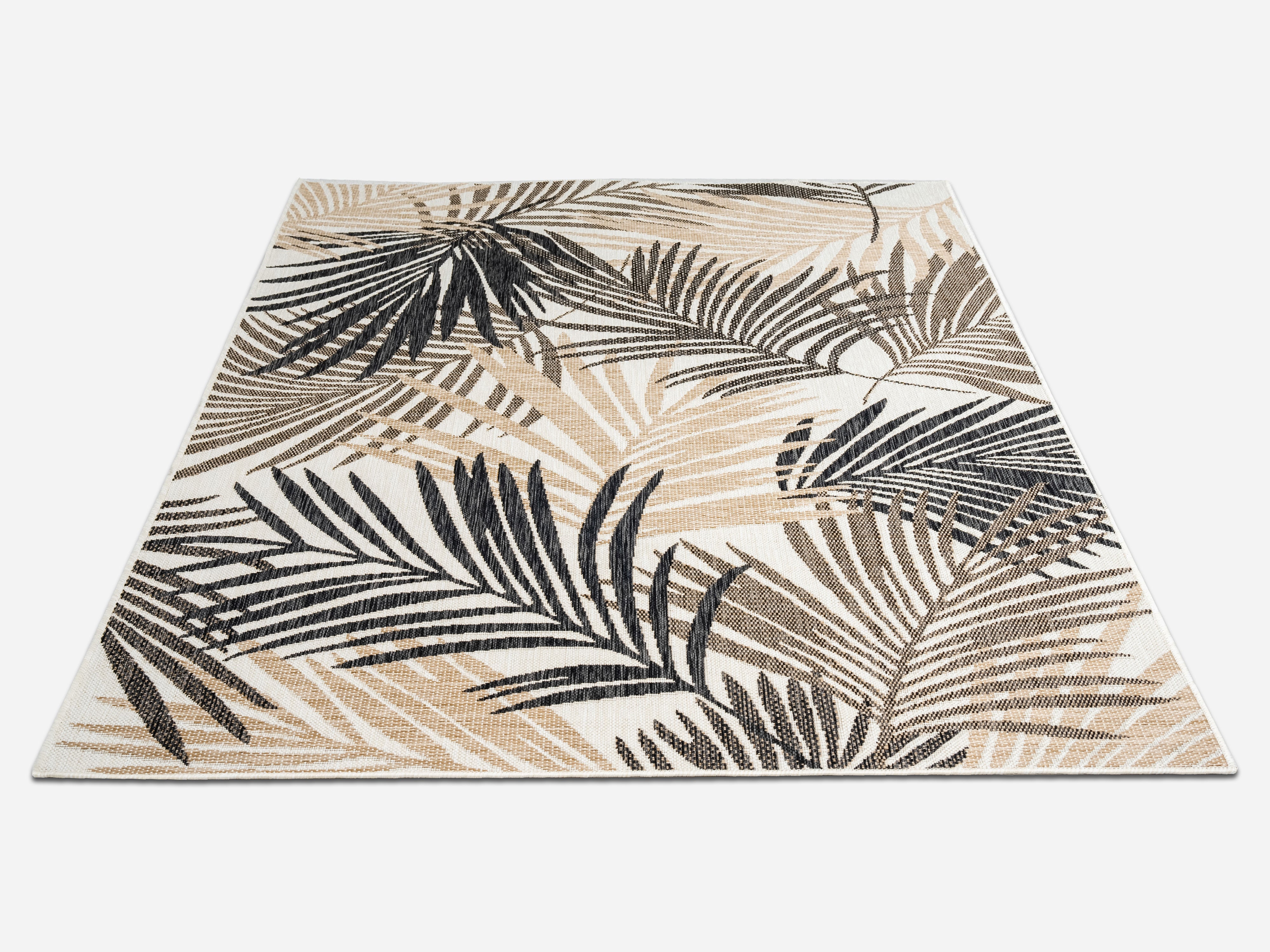 Outdoor Rugs Palm - Black / Beige