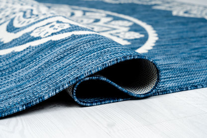 Outdoor Rugs Mandala - Blue / Cream