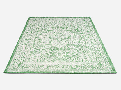 Outdoor Rugs Vintage Medallion Green / Cream