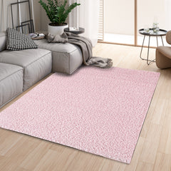 homeart Area Rug - Super Soft Shaggy Rugs For The Living Rooms, Bedrooms And Kitchen - Modern, Easy To Clean Carpet -Pink Rose