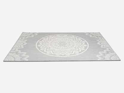Outdoor Rugs Mandala Grey / Cream