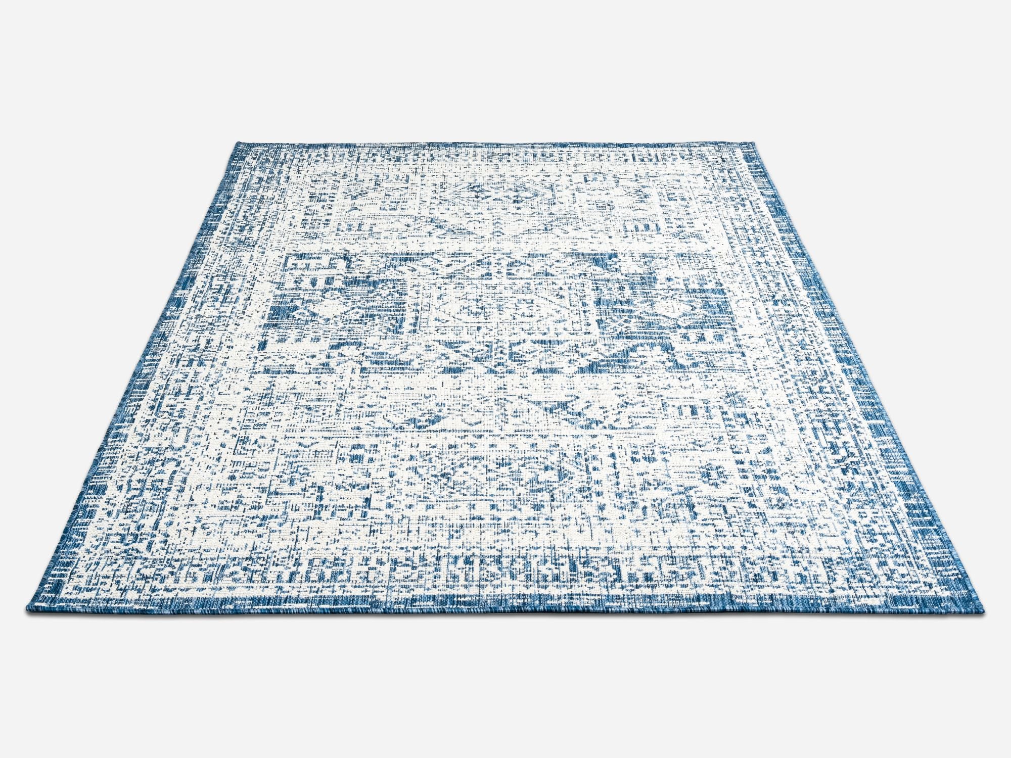 Outdoor Rugs Vintage Medallion - Blue / Cream