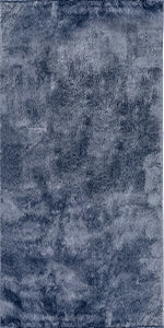 Anti-Slip Backing, Shaggy Rugs Navy