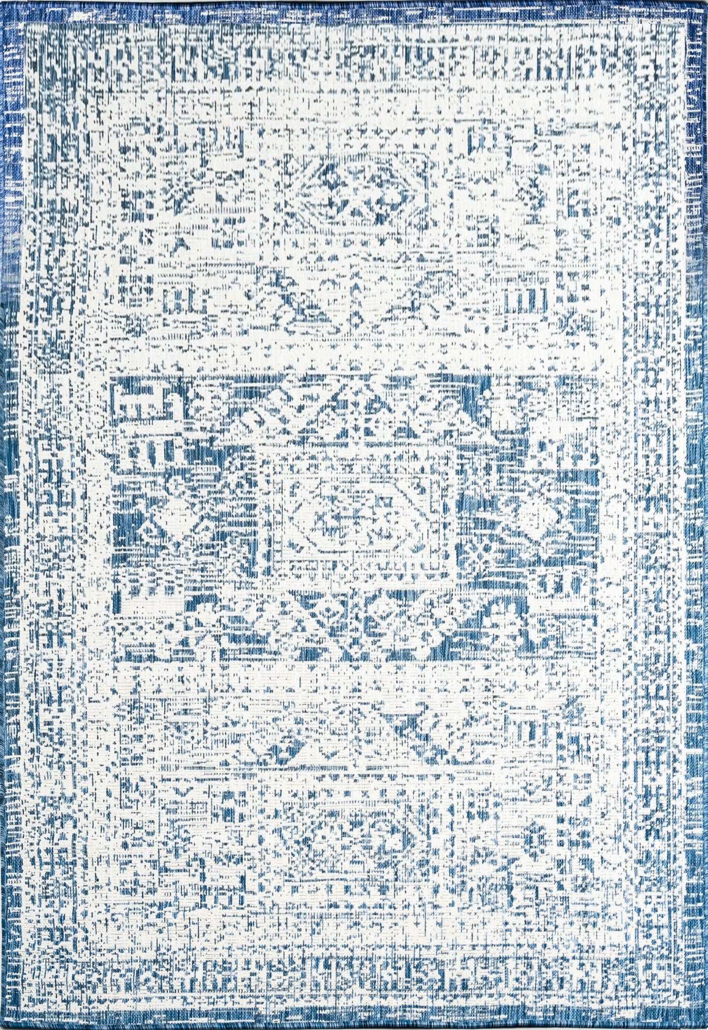 Outdoor Rugs Vintage Medallion - Blue / Cream