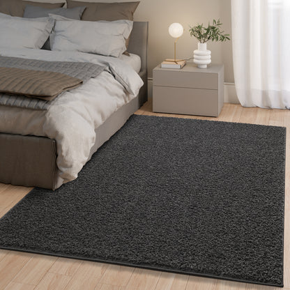 Shaggy Rug Plain Smoky Grey