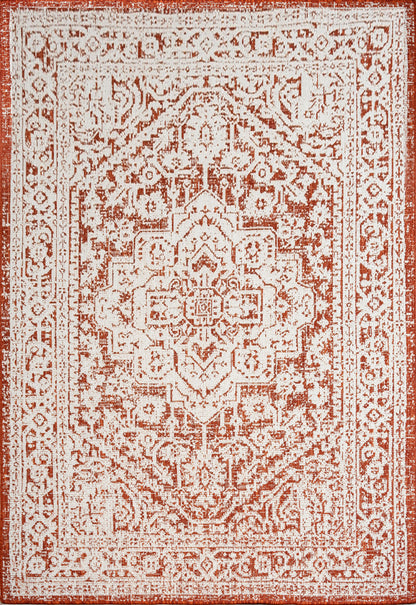 Outdoor Rugs Vintage Medallion Terra / Cream