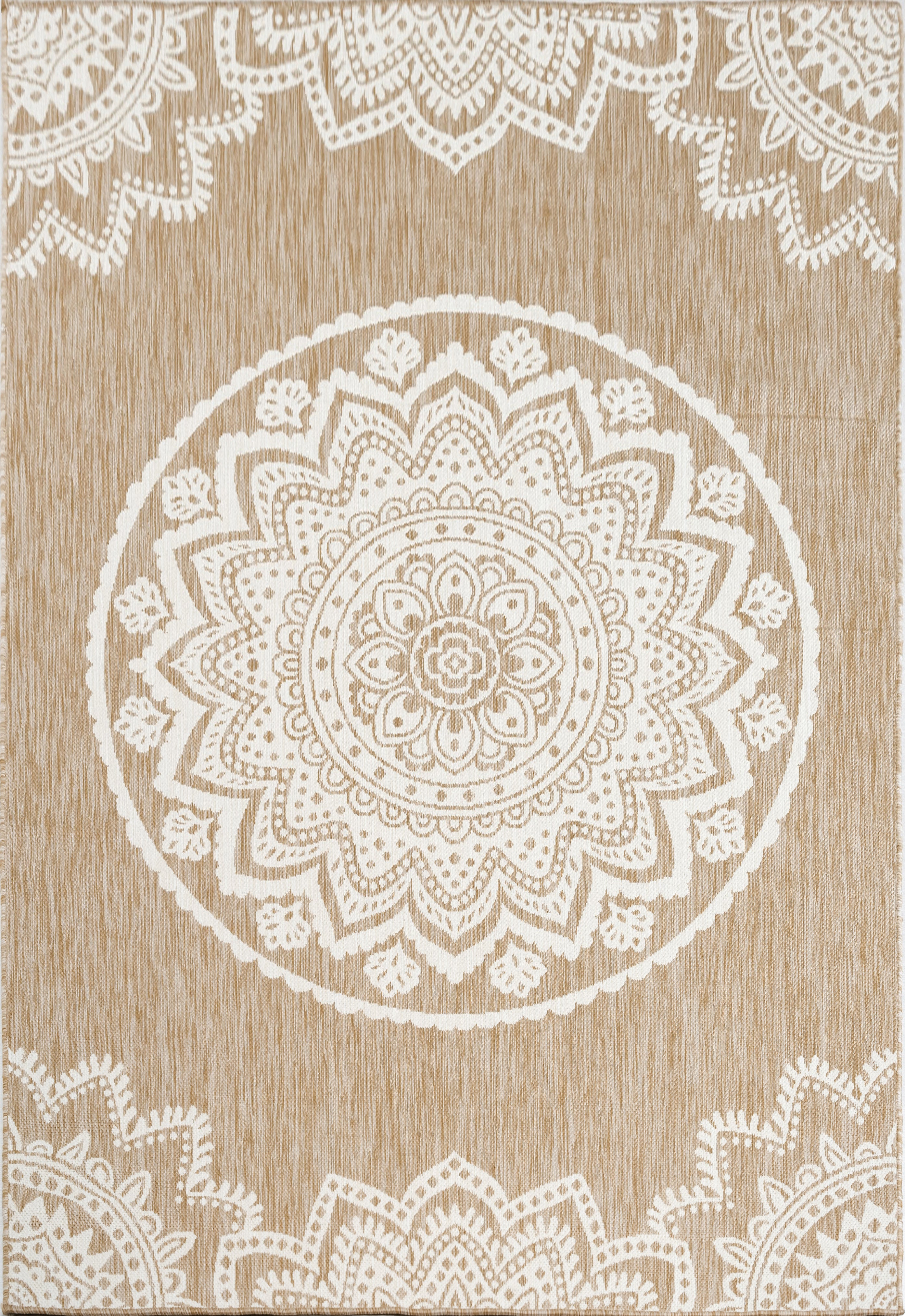 Outdoor Rugs Mandala -Natural / Cream