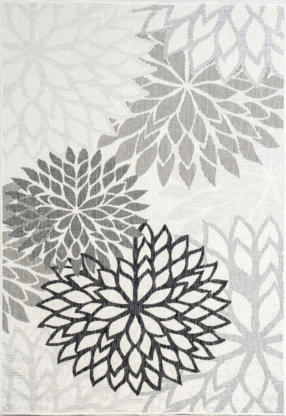 Outdoor Rugs Bellis - Black / Grey
