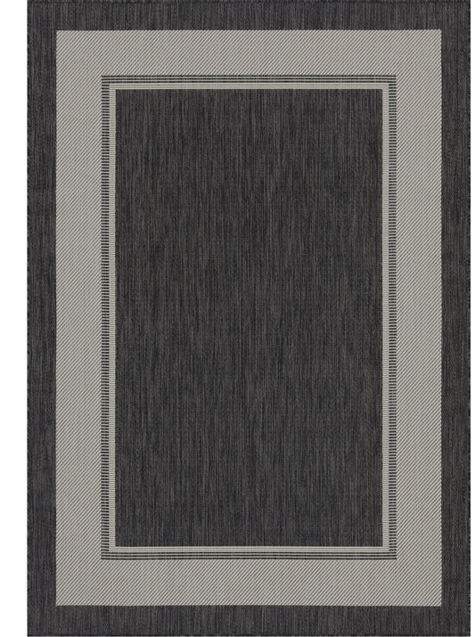 Indoor Rugs Rectangular Collection Anthracite Cream