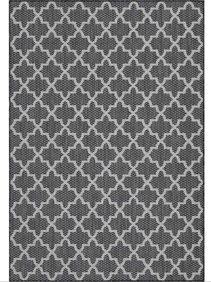 Outdoor Rugs Classic Collection Anthracite Cream