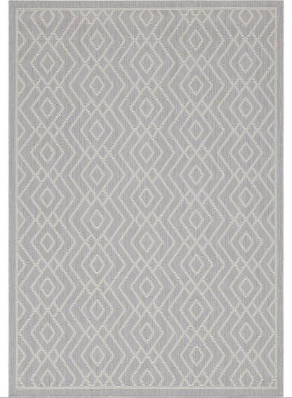 Outdoor Rugs Diamond Collection Grey Cream