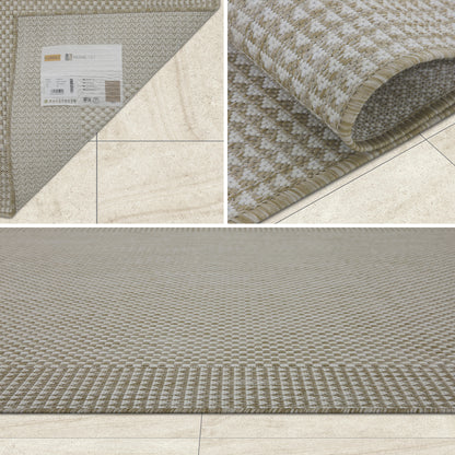 Indoor Rugs Plain Collection Beige Cream