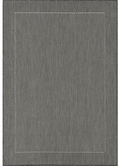 Outdoor Rugs Plain Collection Anthracite Cream