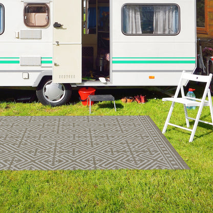 Outdoor Rugs Medallion Collection Beige Cream
