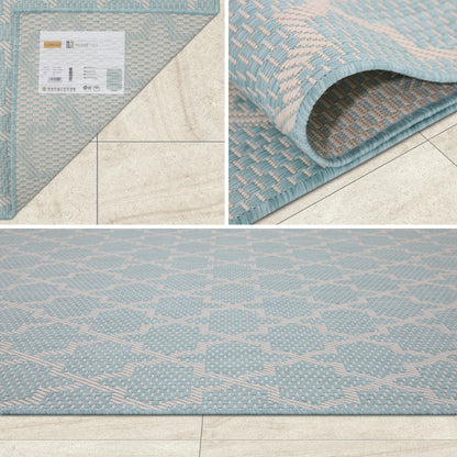 Indoor Rugs Classic Collection Aqua Cream