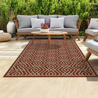 Outdoor Rugs Diamond Collection Terra Cream