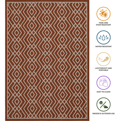 Outdoor Rugs Diamond Collection Terra Cream