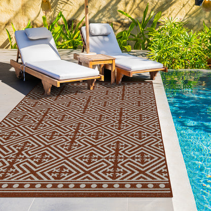 Outdoor Rugs Medallion Collection Terra Cream