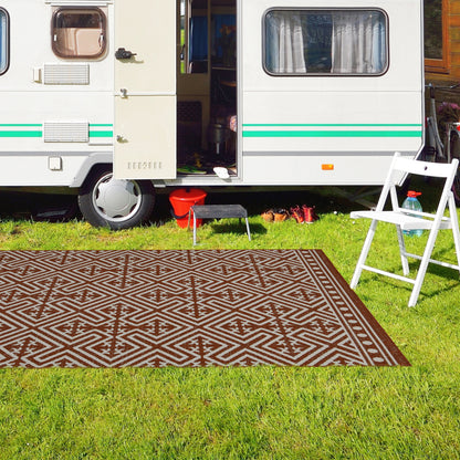 Outdoor Rugs Medallion Collection Terra Cream