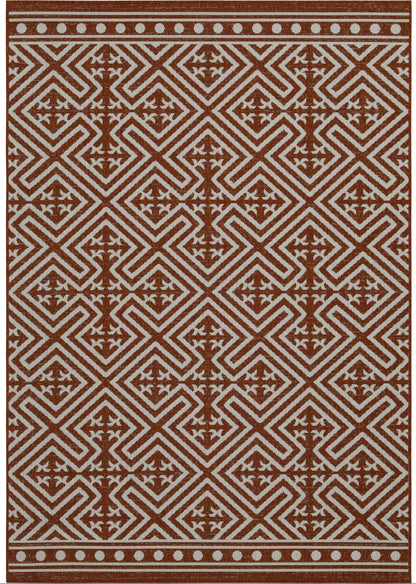Outdoor Rugs Medallion Collection Terra Cream