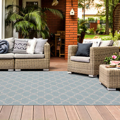 Outdoor Rugs Classic Collection Aqua Cream