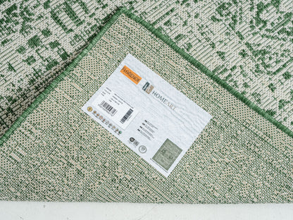 Outdoor Rugs Vintage Rectangular Green / Cream