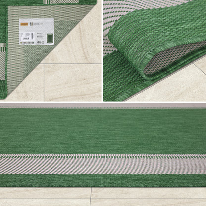 Outdoor Rugs rectangular Collection Green Cream