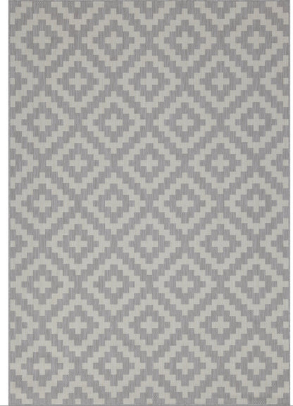 Indoor Rugs Square Collection Grey Cream
