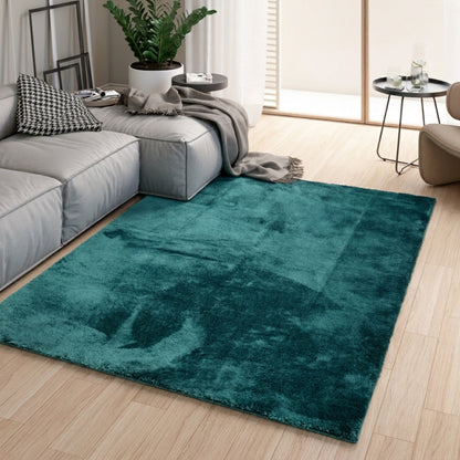 Anti-Slip Backing, Shaggy Rugs Green