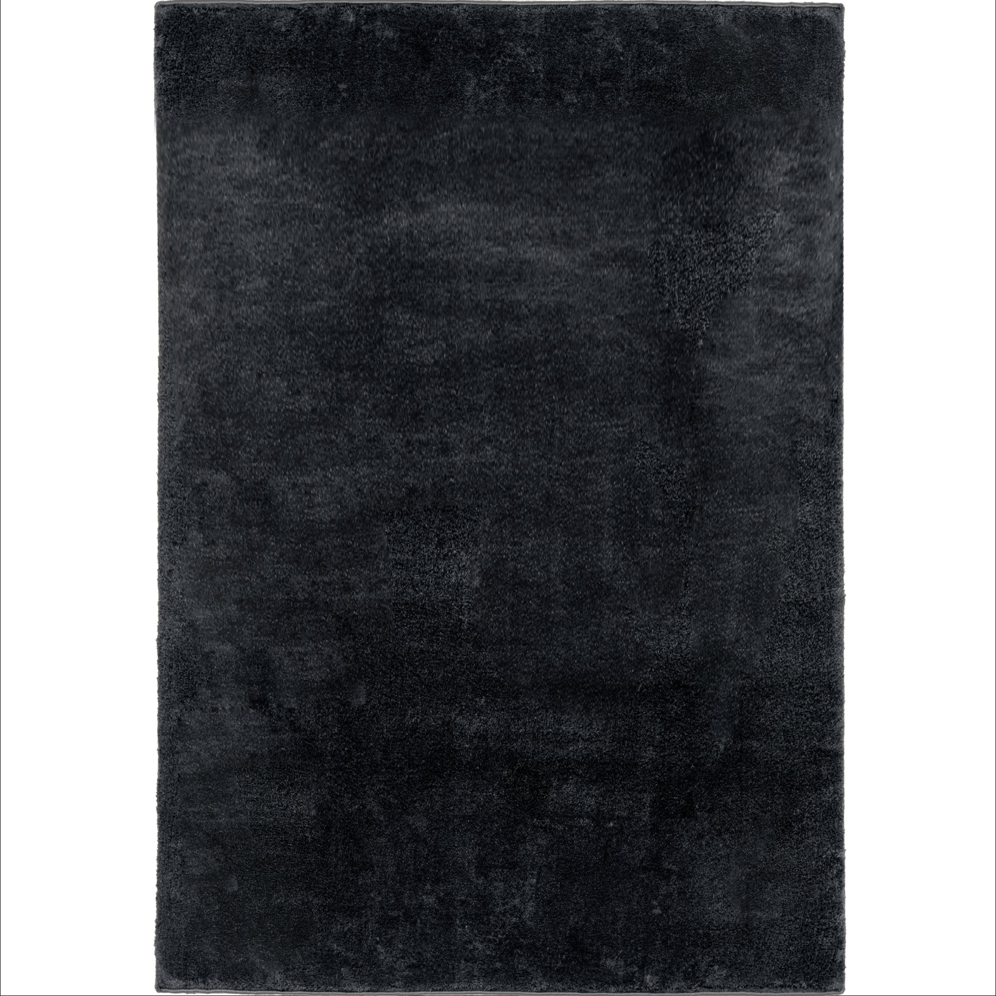 Anti-Slip Backing, Shaggy Rugs Black