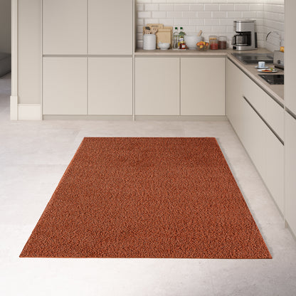 Shaggy Rug Plain Terra