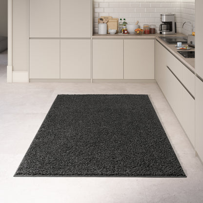 Shaggy Rug Plain Smoky Grey