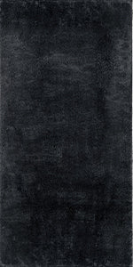 Anti-Slip Backing, Shaggy Rugs Black