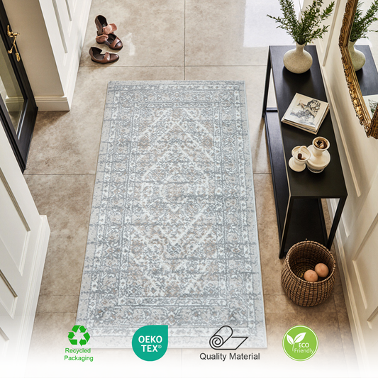 Berkeley Traditional Rug | Medium Beige & Super Soft 60*110