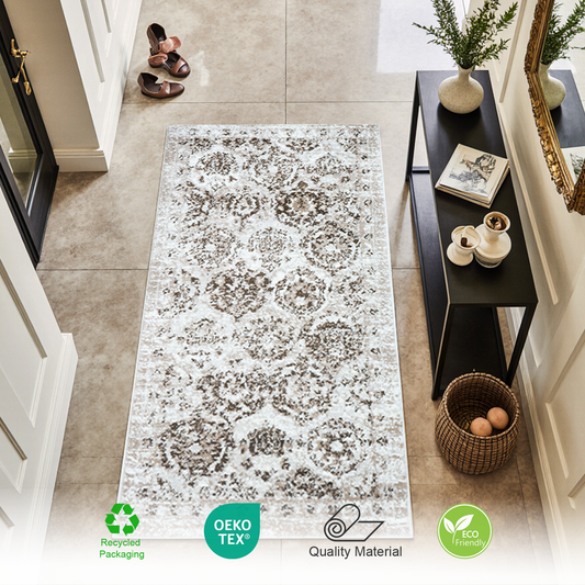 Hampton Transitional Rug | Morc Brown & Super Soft 60*110