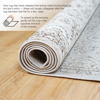 Hampton Transitional Rug | Mosaic Brown & Super Soft 60*110