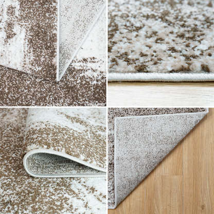 Eton Abstract Rug | Brown & Super Soft 60*110