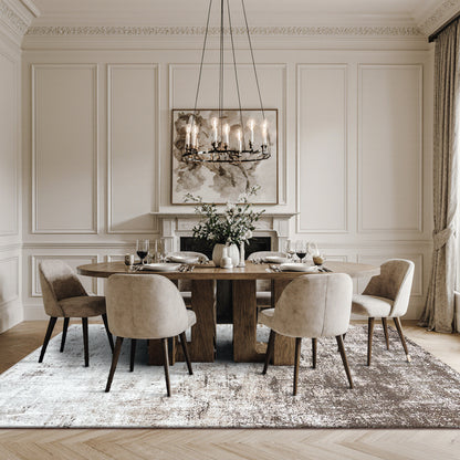 Eton Abstract Rug | Brown & Super Soft