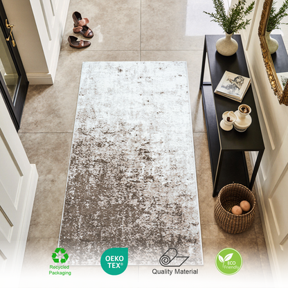 Eton Abstract Rug | Brown & Super Soft 60*110